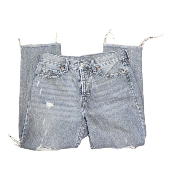 Old Navy grey jeans size 4 petite distressed - Picture 1 of 8